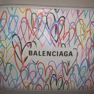 one of a kind custom hand-painted balenciaga bag